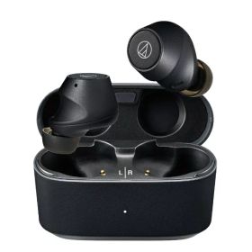 オーディオテクニカ audio-technica 完全ワイヤレスイヤホン マットブラック ATH-CKS30TW+BK ワイヤレス(左右分離) カナル型