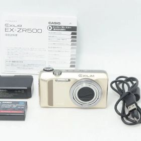美品 CASIO カシオ HIGH SPEED EXILIM EX-ZR500 コンパクトデジタルカメラ ゴールド 260612ac