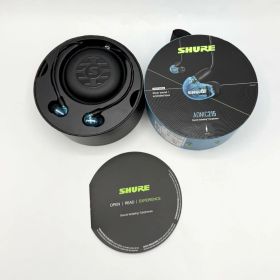【中古 動作確認済】SHURE シュア イヤホン AONIC 215 有線 マイク付き SE215DYBL+UNI-A トランスルーセントブルー