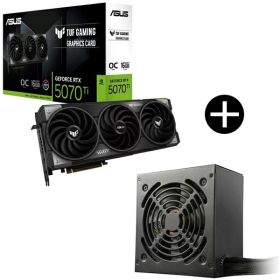 ASUS TUF-RTX5070TI-O16G-GAMING グラフィックボード + COUGAR CGR BA-750 電源ユニット セット【KK9N0D18P】