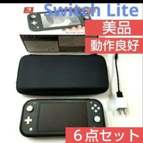動作良好Nintendo Switch Lite グレー本体箱ありスイッチ充電器