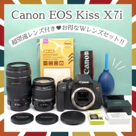 ☘️超望遠レンズWレンズ✨Canon Kiss X7i 一眼レフ 初心者 高画質