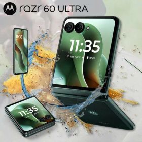 【ポイント最大28倍】 【国内正規品】motorola SIMフリー 折りたたみ スマートフォン 5G スマホ razr 60 ultra 7インチ Super HD pOLED 165Hz 512GB 指紋 顔認証 防水 IPX8 メモリ 16GB NFC おサイフケータイ nanoSIM eSIM 4,700mAh スカラベグリーン PB8U0001JP
