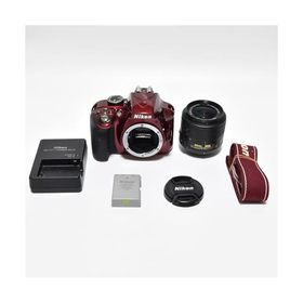 Nikon デジタル一眼レフカメラ D3300 18-55 VR IIレンズキット レッド D3300LKRD