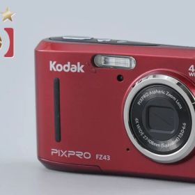 【中古】KODAK コダック PIXPRO FZ43 レッド コンパクトデジタルカメラ
