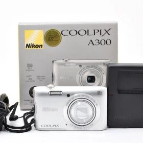 ＜並品＞ Nikon デジタルカメラ COOLPIX A300 光学8倍ズーム 2005万画素 シルバー A300SL
