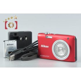 【中古】Nikon ニコン COOLPIX A100 レッド コンパクトデジタルカメラ
