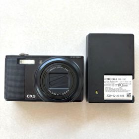 RICOH CX3 本体 充電器 デジタルカメラ ブラック