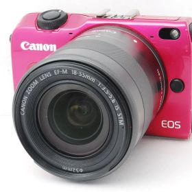 ★超軽量ミラーレス！Wi-Fi機能搭載☆キヤノン EOS M2 レッド レンズキット★