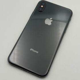バッテリー容量99% SIMフリー iPhoneX 256GB スペースグレイ 黒 シムフリー SIMロック解除済み