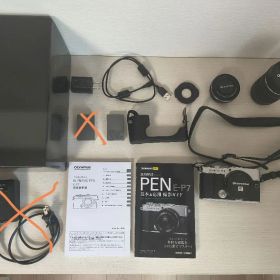 美品 OLYMPUS PEN E-P7 ダブルズームキット おまけ多数