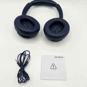 【中古 動作確認済】 Anker Soundcore Space Q45 Bluetooth 5.3 ワイヤレス ヘッドホン ネイビー