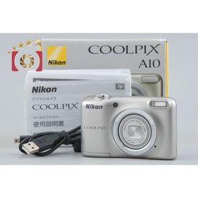 【中古】Nikon ニコン COOLPIX A10 シルバー コンパクトデジタルカメラ 元箱付き