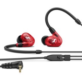 ゼンハイザー(Sennheiser) IE 100 PRO RED プロ用モニタリングイヤホン 赤 【国内正規品】 508942 カナル型 有線イヤホン