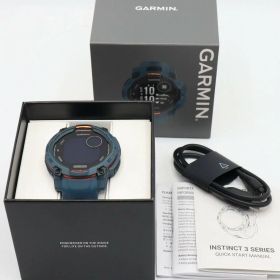 【美品】GARMIN Instinct 3 Dual Power 45mm 010-02934-31 Twilight スマートウォッチ インスティンクト スリー デュアル パワー ガーミン 本体 【中古】