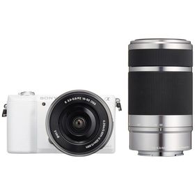 【中古】SONY(ソニー) ミラーレス一眼 α5100 ダブルズームキット E PZ 16-50mm F3.5-5.6 OSS + E 55-210m