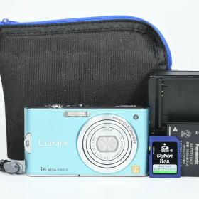 【美品】 Panasonic LUMIX DMC-FX66 フローラルブルー