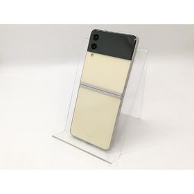【中古】SAMSUNG au 【SIMフリー】 Galaxy Z Flip3 5G クリーム 8GB 128GB SCG12【秋葉4号】保証期間１ヶ月【ランクC】