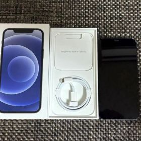 Apple iPhone 12 64GB 本体 ブラック 美品 箱付き