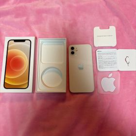 iPhone 12本体 ホワイトSIMフリー 画面割れ無 箱有 フィルム付