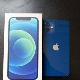 iPhone 12 128GB ブルー SIMフリー バッテリー73%