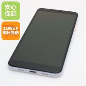 安心保証 超美品 Google Pixel 3a クリアリーホワイト 本体 白ロム