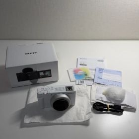 ほぼ新品 SONY ZV-1F ホワイト 本体 箱 付属品付き 保証書あり