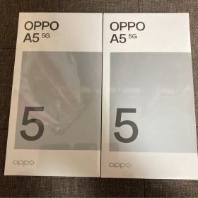 【未使用】OPPO A5 5G OPG06 グリーン ホワイト2台セット