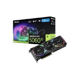 【並行輸入品】 PNY NVIDIA GeForce RTX 5060 Ti Epic-X ARGB OCトリプルファン、グラフィックスカード(8GB GDDR7、128ビット、ブースト速度:2692MHz、SFF-Ready