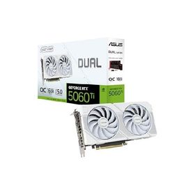 【並行輸入品】 ASUS Dual GeForce RTX 5060 Ti 16GB GDDR7 ホワイト OCエディション (PCIe 5.0、16GB GDDR7、DLSS 4、HDMI 2.1b、DisplayPort 2.1b、2.5スロッ