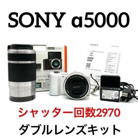 SONY α5000 ホワイト 望遠ダブルレンズキット