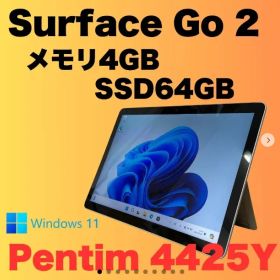 【５台セット】Microsoft Surface Go 2 Intel Pentium CPU 4425Y 10.5型 メモリ 4GB SSD 64GB Windows 11 カメラ 動作品 キーボード無し NO.Y7019