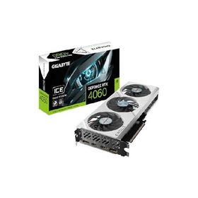 【並行輸入品】 GIGABYTE GeForce RTX 4060 Eagle OC ICE 8G グラフィックスカード、3X WINDFORCEファン、8GB 128ビットGDDR6、GV-N4060EAGLEOC ICE-8GD ビデオ