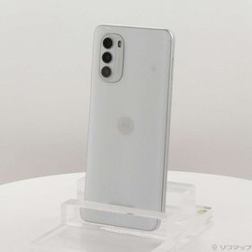 (中古)Motorola moto g52j 5G 128GB パールホワイト PATM0001JP SIMフリー(198-ud)