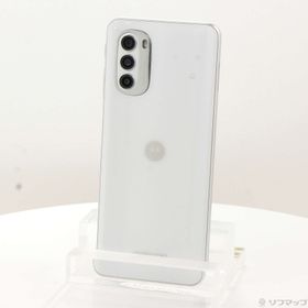 (中古)Motorola moto g52j 5G 128GB パールホワイト PATM0001JP SIMフリー(352-ud)