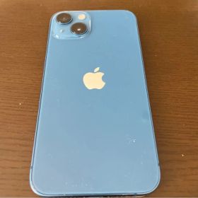 Apple iPhone 13 ブルー デュアルカメラ 小傷あり