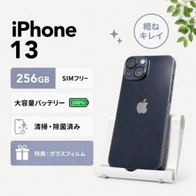 iPhone13 256GB 黒｜大容量バッテリー｜SIMフリー｜概ね綺麗｜特典