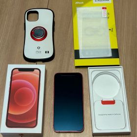 【美品】iPhone 12 mini レッド 128GB iFaceのケース付き