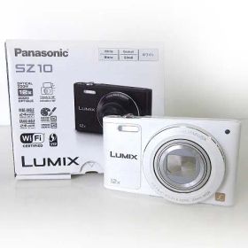 パナソニック Panasonic ルミックス LUMIX DMC-SZ10 デジカメ コンパクト デジタルカメラ 白 ホワイト 美品 動作未確認 ジャンク 電池 メモリーカード付