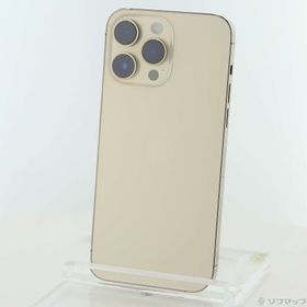 (中古)Apple iPhone14 Pro Max 128GB ゴールド MQ983J/A SIMフリー(251-ud)