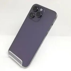 【中古】Apple docomo 【SIMフリー】 iPhone 14 Pro Max 128GB ディープパープル MQ993J/A【宇田川】保証期間１ヶ月【ランクB】