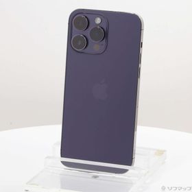 (中古)Apple iPhone14 Pro Max 128GB ディープパープル MQ993J/A SIMフリー(262-ud)