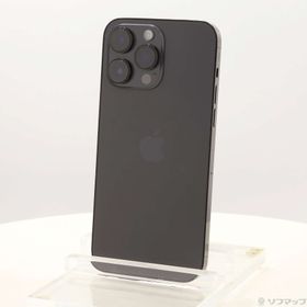 (中古)Apple iPhone14 Pro Max 256GB スペースブラック MQ9A3J/A SIMフリー(377-ud)