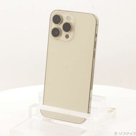 (中古)Apple iPhone14 Pro Max 256GB ゴールド MQ9D3J/A SIMフリー(276-ud)