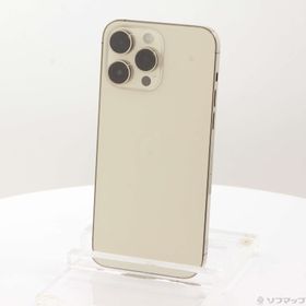 (中古)Apple iPhone14 Pro Max 256GB ゴールド MQ9D3J/A SIMフリー(377-ud)