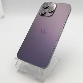【中古】Apple 国内版 【SIMフリー】 iPhone 14 Pro Max 256GB ディープパープル MQ9E3J/A【ECセンター】保証期間１ヶ月【ランクB】