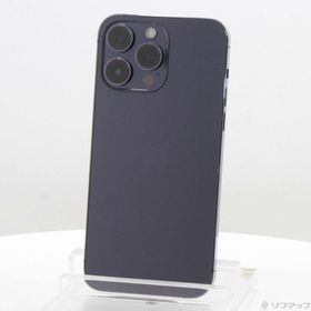 (中古)Apple iPhone14 Pro Max 256GB ディープパープル MQ9E3J/A SIMフリー(305-ud)