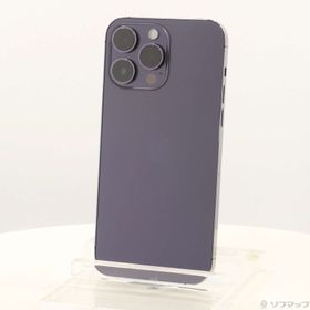 (中古)Apple iPhone14 Pro Max 256GB ディープパープル MQ9E3J/A SIMフリー(276-ud)