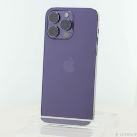 (中古)Apple iPhone14 Pro Max 256GB ディープパープル MQ9E3J/A SIMフリー(297-ud)
