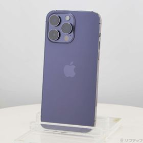 (中古)Apple iPhone14 Pro Max 256GB ディープパープル MQ9E3J/A SIMフリー(269-ud)